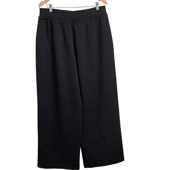 Athleta Coaster Luxe Wide Leg Pants Black Drawstring High Rise XL Tall - Picture 7 of 12